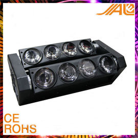 8pcs 10w Rgbw 4 en 1 llevó las luces principales móviles del haz de la araña para el disco