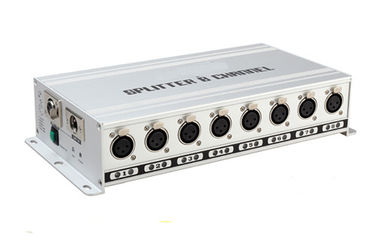 regulador 10w 2KG 8CH de la luz de Dmx del amplificador de la señal del divisor de 8ch Dmx