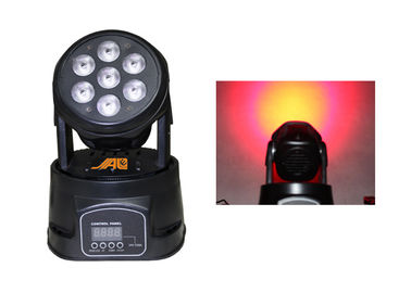 7pcs 10w Rgbw 4 en 1 cabeza móvil llevó luces del disco de la iluminación de la etapa