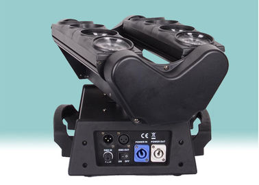 8 ojos 10w Rgbw 4 en 1 luz principal móvil 14/18/42 ch Dmx 512 del LED