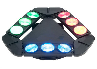 La iluminación principal móvil 9 del haz de la araña de DMX512 100w dirige la CA 110-240V 50-60HZ de las luces