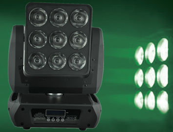 cuadrado americano ligero principal móvil 14/19/46 CH del CREE RGBW de 9pcs LED