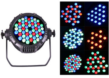 Prenda impermeable profesional RGBW 162W 110-240V de la iluminación de la etapa 54pcs