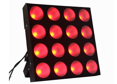 El equipo de iluminación más ciego llevado de DJ de la etapa del disco de la matriz, Dmx llevó luces de la etapa 4 x 4 30w Rgb 3 en 1