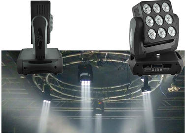 Forme a club el mini LED la luz principal móvil 9pcs 10w Rgbw DJ lámpara principal móvil