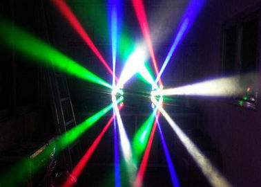 La araña principal móvil de la iluminación de DJ del partido de disco enciende multicolor del Cree LED 8x10W RGBW