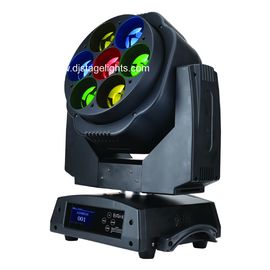 7 luces principales móviles de la demostración de la radio DMX512 LED del haz luminoso RGBW de X15W LED