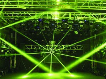 5R que exploran la pantalla LCD principal móvil del haz luminoso se encienden para el acontecimiento del partido