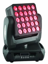 25 luz principal móvil de la matriz de la iluminación de la anteojera de la luz RGBW del haz del X12 W LED