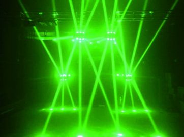 9 x 15 luz principal móvil 4 de W RGBW LED en 1 efecto del haz que amortigua luces fantasmas