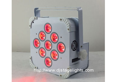 latas inalámbricas del par de 9pcsX18w LED DMX LED, luz llevada recargable de la etapa