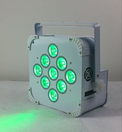 luz plana del par de la batería inalámbrica de 180W 9 LED, luz llevada con pilas de la etapa
