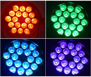 La etapa llevada al aire libre a todo color del par se enciende con control de la voz DMX512/automotor