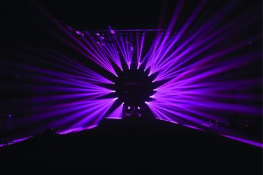 Luz principal móvil llevada del haz de la etapa, luz del disco de DJ del estroboscópico del punto de 17r 350w