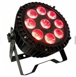 DMX512 RGBWA 9pcs * brillo LED del lavado al aire libre del par de 12w alto