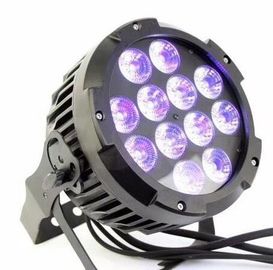 12 PC * 18 vatios 6 en 1 par al aire libre ULTRAVIOLETA del lavado/de la prenda impermeable LED de RGBWA LED se encienden