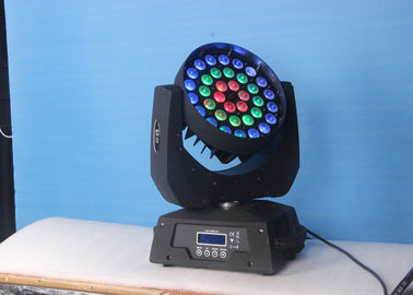 36 luz principal móvil LED del haz ULTRAVIOLETA de X 18W RGBW, iluminación llevada de la etapa