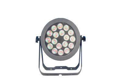 18 PC 6 en luces de las latas de 1 de RGBW LED par de la etapa con la vivienda fundida a troquel aluminio
