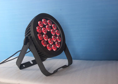 18 PC 6 en luces de las latas de 1 de RGBW LED par de la etapa con la vivienda fundida a troquel aluminio