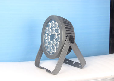 18 PC 6 en luces de las latas de 1 de RGBW LED par de la etapa con la vivienda fundida a troquel aluminio