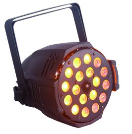 El IP impermeable Ip65 que valora la iluminación llevada disco de Dmx DJ, 6 en 1 par llevado 18pcs*10W puede encenderse con el enfoque