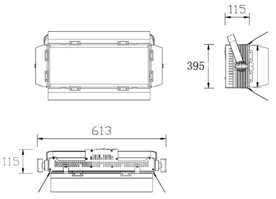 400W 3200K 5600K Digital Plate Flat Soft Light para salas de conferencias