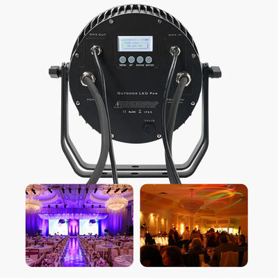 18pcs 12W IP65 impermeable para exteriores LED Par para eventos RGBWA UV 6in1