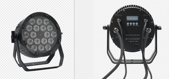18pcs 12W IP65 impermeable para exteriores LED Par para eventos RGBWA UV 6in1