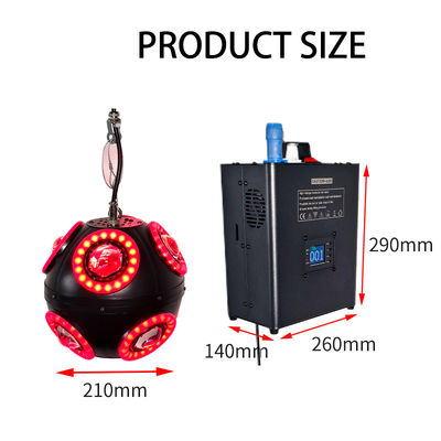 3m DMX Winch RGB bola abierta LED bola cinética