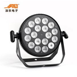 el par DJ de 18PCS RGBWA +UV LED se enciende a partir del oscurecimiento electrónico la 0-100%