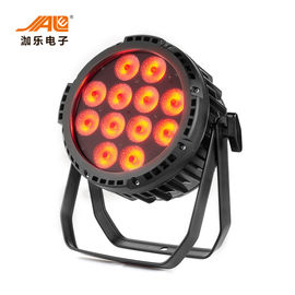12PCS RGBWA + CRI activo 85 del modo de control de la batería LED del par del sonido plano ULTRAVIOLETA de la luz