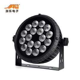 18x18w RGBWA 6 ULTRAVIOLETA en 1 control plano del alto brillo DMX de la luz del par del LED