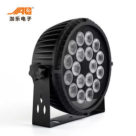 18x18w RGBWA 6 ULTRAVIOLETA en 1 control plano del alto brillo DMX de la luz del par del LED