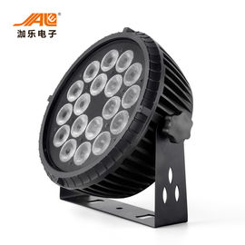 18x18w RGBWA 6 ULTRAVIOLETA en 1 control plano del alto brillo DMX de la luz del par del LED