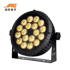 18x18w RGBWA 6 ULTRAVIOLETA en 1 control plano del alto brillo DMX de la luz del par del LED