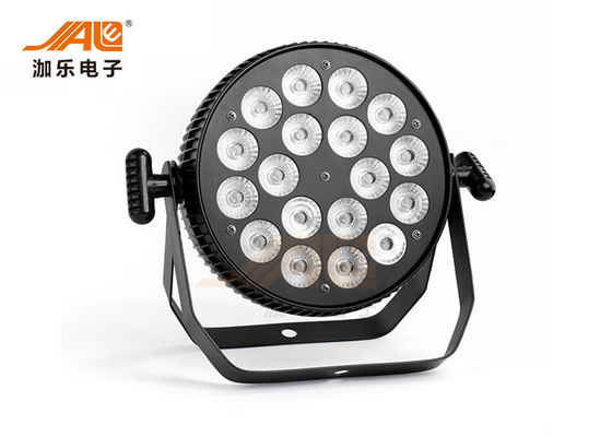 Luces ULTRAVIOLETA de la etapa de DJ del par de 10CH 18x18w RGBWA 6 In1 LED