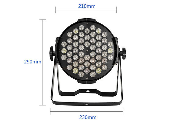 54x3w RGBW 3 EN 1 par del LED puede enciende el oscurecimiento electrónico del 100%