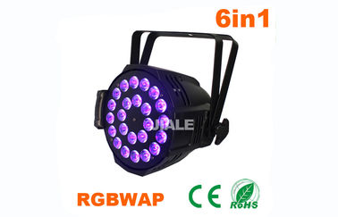 El par del top 1 LED puede las luces que 24pcs ULTRAVIOLETA llevó la lámpara 6 en 1 iluminación de la demostración de la etapa para el CE del estudio y la iluminación de RoHS