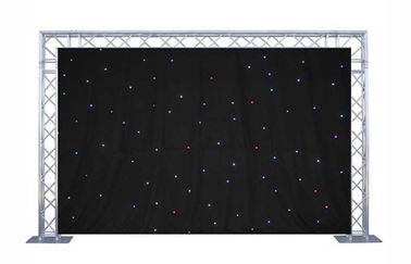Paño al por mayor de la cortina de la estrella del LED que enciende el RGB para la decoración de la etapa el casarse o del acontecimiento