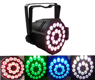 El ámbar blanco azulverde rojo RGBWA 5 en 1 par llevado 64 DJ equipara la iluminación de la demostración de la etapa de las latas