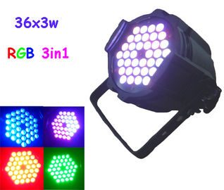 36pcs 3W Rgb 3 en 1 par del LED puede las luces DJ/los accesorios de iluminación del disco/del club nocturno LED