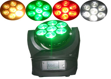 7 luz principal móvil del disco LED de DJ del club nocturno de x 12w/lámpara móvil de las cabezas del haz