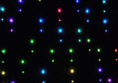 Paño al por mayor de la cortina de la estrella del LED que enciende el RGB para la decoración de la etapa el casarse o del acontecimiento
