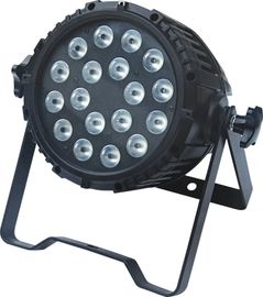 La etapa de iluminación al aire libre del par de la prenda impermeable del alto lumen LED Par18x10w Rgbw 4in1 Ip65 se enciende