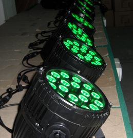 Iluminación profesional al aire libre ahorro de energía de la etapa de la luz 18 x 10w RGBWA del par del LED
