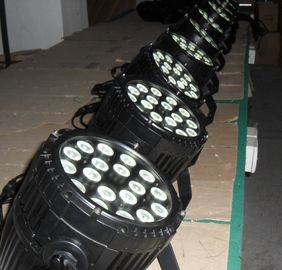 Iluminación profesional al aire libre ahorro de energía de la etapa de la luz 18 x 10w RGBWA del par del LED