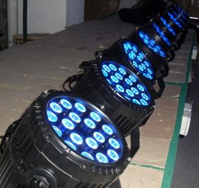 Iluminación profesional al aire libre ahorro de energía de la etapa de la luz 18 x 10w RGBWA del par del LED