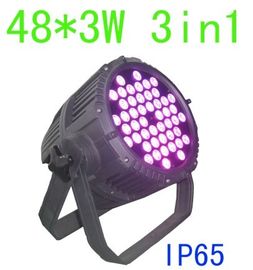 El multicolor al aire libre profesional del par 48 x 3W del LED que enciende el par 64 se enciende para la iluminación del acontecimiento IP65 del banquete de boda