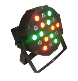 18 x 3W RGB llevaron la luz plana/las luces interiores llevadas 7CH DMX del par de DJ de la etapa del par 64