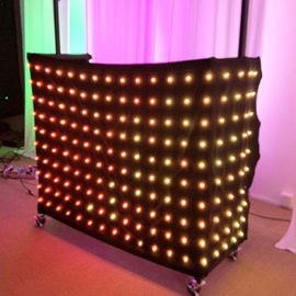 cortina video colorida de 1 de los x 2m Rgb 3in1 LED, cortina profesional de la luz de la decoración LED